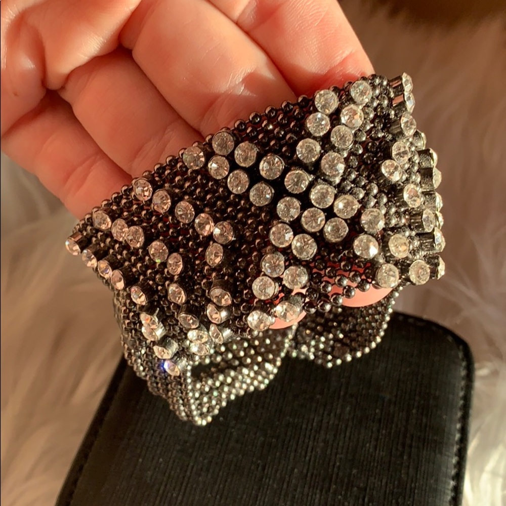 Chainmail Rhinestone Bracelet - Picture 2 of 4